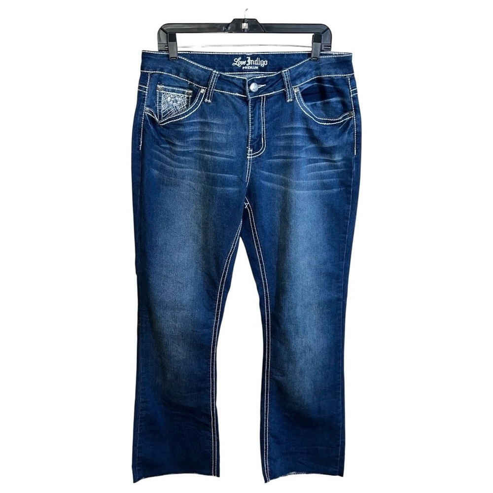 Love Indigo Jeans Women’s Size 12 Tall Blue Premium Boot Cut 34x31